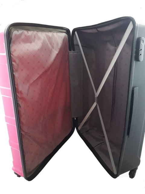 Walizka mała 4 kółka podróżna kabinowa różowa