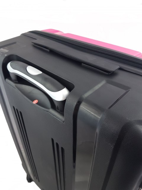 Walizka mała 4 kółka podróżna kabinowa różowa