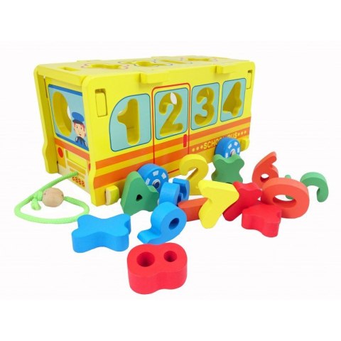 Autobus sorter z cyferkami puzzle