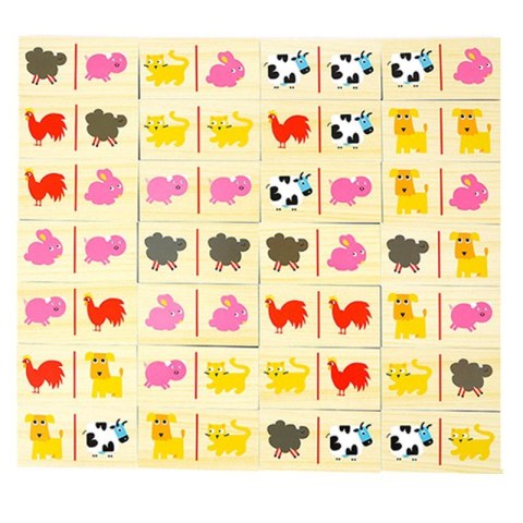 Domino drewniane farma Onshine