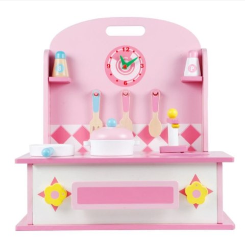 Drewniana toaletka kuchnia dla dziewczynki 2w1
