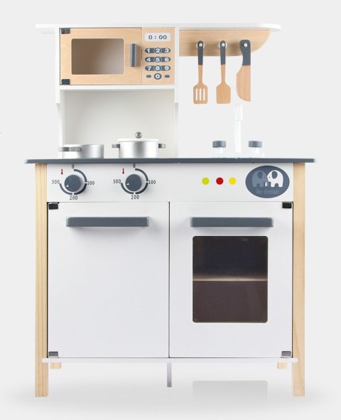 Duża Drewniana kuchnia z akcesoriami