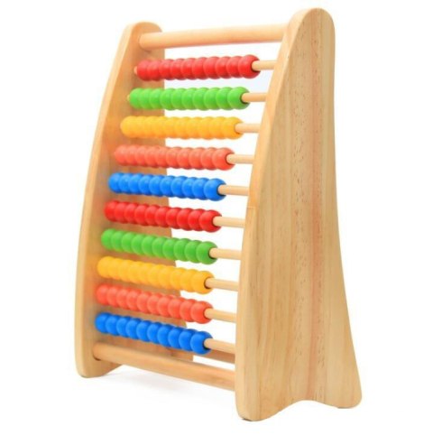 Duże liczydło drewniane tęcza