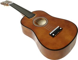 GITARA DREWNIANA AKUSTYCZNA 6 STRUNOWA DLA DZIECI COFFEE 60 CM