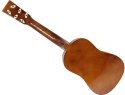 GITARA DREWNIANA AKUSTYCZNA 6 STRUNOWA DLA DZIECI COFFEE 60 CM