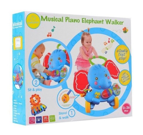 Inteaktywny pchacz jeździk SŁOŃ