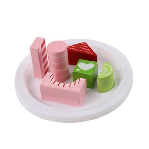 Klocki drewniane cukierkowe kolory 30 szt. w wiaderku ONSHINE