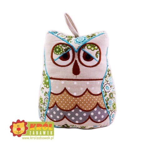 Maskotka Poduszka SOWA NIEBIESKA