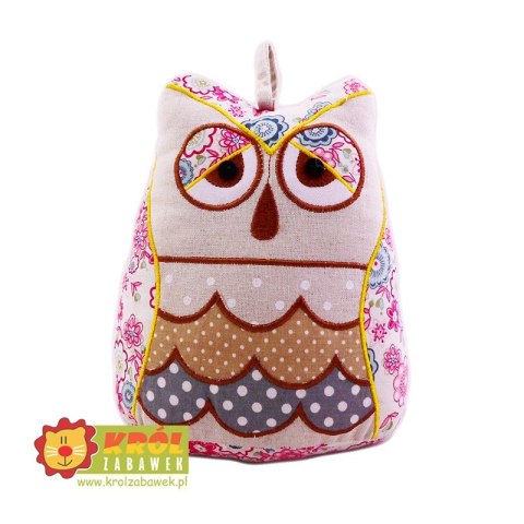 Maskotka Poduszka SOWA RÓŻOWA