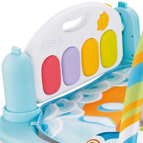 DUŻA MATA EDUKACYJNA Z PIANINKIEM INTERAKTYWNA 5 W 1 SELEDYNOWA NICEKIDS LZ-9903