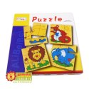 Puzzle Drewniane Zwierzęta w pudełku 36el.