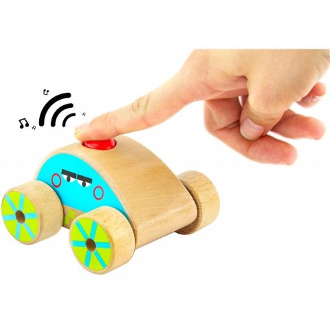 Samochód drewniany z dźwiękiem Lucy & Leo LL156