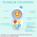 Telefon z lusterkiem dla dzieci z melodią i światłem