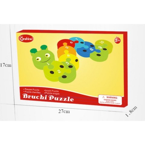 Układanka puzzle przestrzenne dżdżownica cyfry ONSHINE