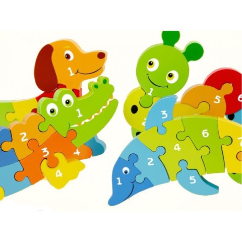 Układanka puzzle przestrzenne pies cyfry ONSHINE