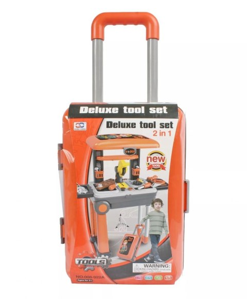 Warsztat na kółkach 2w1, walizka na kółkach + narzędzia