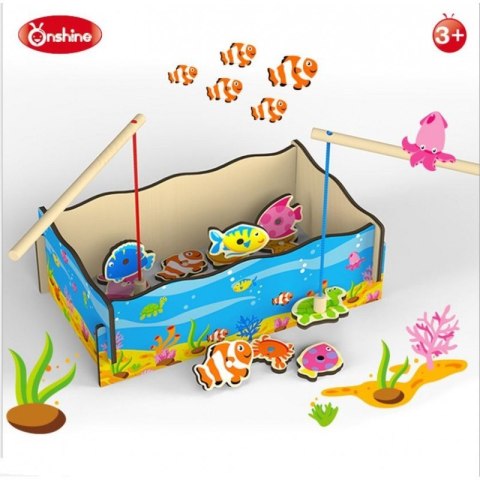 Wędkarstwo rybki do łowienia z magnesami w skrzynce ONSHINE