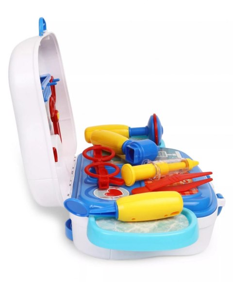 Zestaw MAŁY DOKTOR lekarz na kółkach walizka ambulans