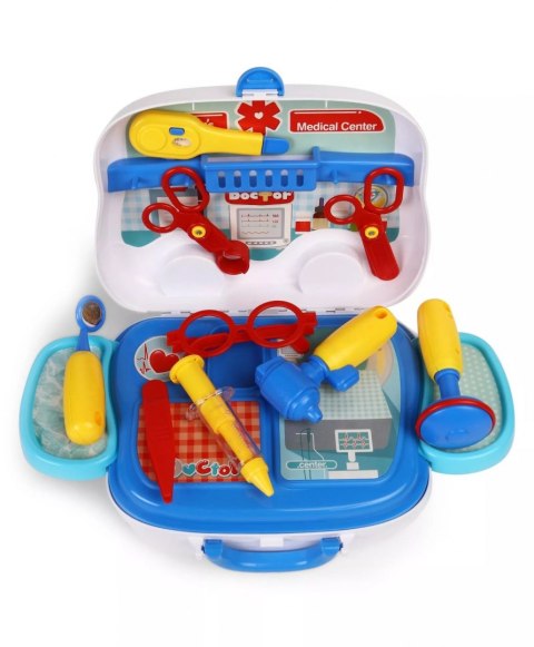 Zestaw MAŁY DOKTOR lekarz na kółkach walizka ambulans