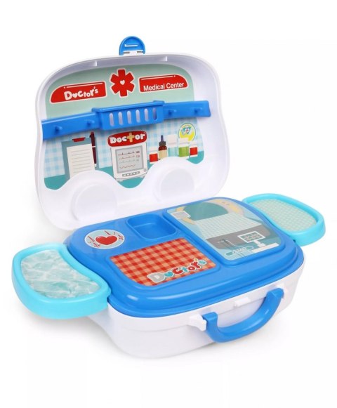 Zestaw MAŁY DOKTOR lekarz na kółkach walizka ambulans