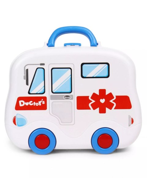 Zestaw MAŁY DOKTOR lekarz na kółkach walizka ambulans