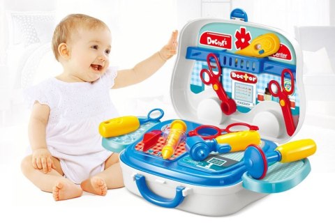 Zestaw MAŁY DOKTOR lekarz na kółkach walizka ambulans