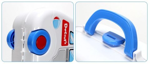 Zestaw MAŁY DOKTOR lekarz na kółkach walizka ambulans