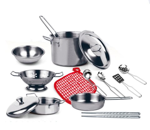 Duże garnki metalowe dla dzieci naczynia