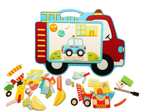 Tablica kredowa magnetyczna auto z magnesami