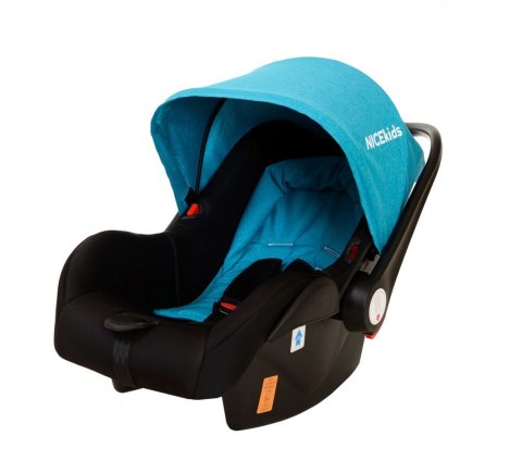 WÓZEK WIELOFUNKCYJNY DLA DZIECI 3W1 ALUMINIOWY NICEKIDS SELEDYNOWO CZARNY 7,5 KG