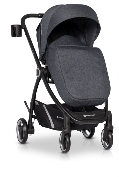 CROX Euro-Cart 2w1 wózek wielofunkcyjny do 22 kg z miękką gondolą - Coal