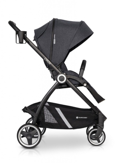 CROX Euro-Cart 2w1 wózek wielofunkcyjny do 22 kg z miękką gondolą - Coal