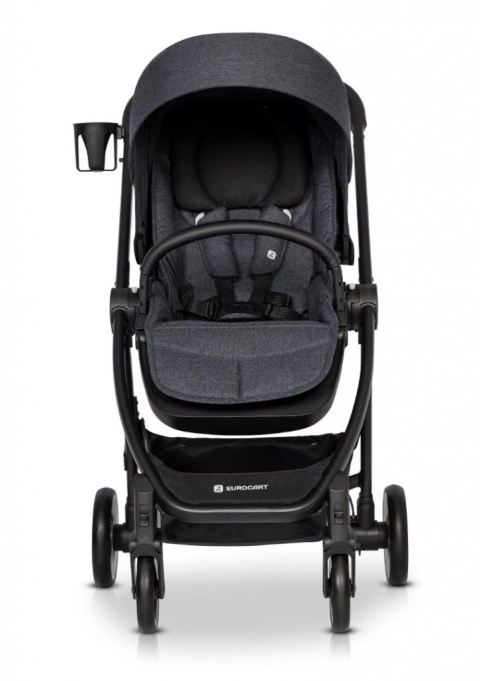 CROX Euro-Cart 2w1 wózek wielofunkcyjny do 22 kg z miękką gondolą - Coal