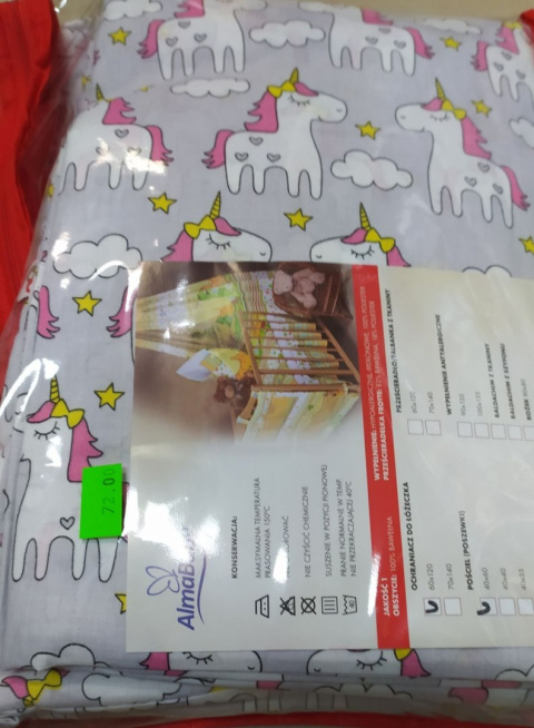 Comisie - Pościel 3 el. rozmiar 100x135 cm - jednorożec