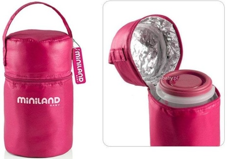 MINILAND Pojemniki-hermetyczne różowe 2x200ml