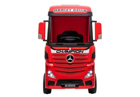 Auto na Akumulator Mercedes Actros Czerwony Lakierowany MP4