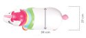 Skoczek gumowy dla dzieci JEDNOROŻEC 60 cm biały z kolorem do skakania z pompką