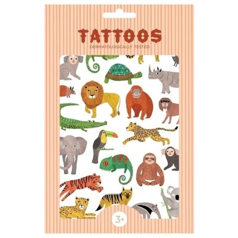 Petit Monkey - Tatuaże zmywalne dla dzieci Tattoo Jungle Animals
