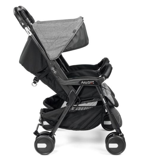 ARIA SHOPPER TWIN CLASSICO Peg Perego 8,3kg wózek bliźniaczy - Cinder