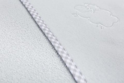 Miękkie okrycie kąpielowe Owieczka Frotte Sensillo - Szary