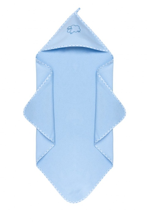 Miękkie okrycie kąpielowe Owieczka Frotte Sensillo - Niebieski