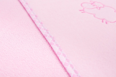 Miękkie okrycie kąpielowe Owieczka Frotte Sensillo - Różowy