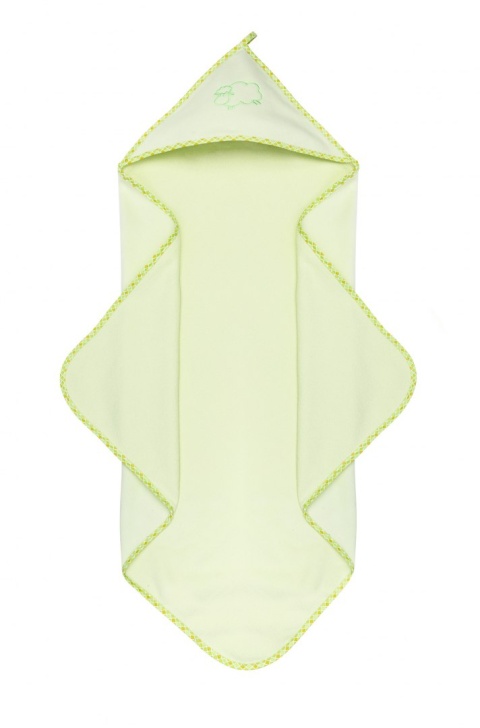 Miękkie okrycie kąpielowe Owieczka Frotte Sensillo - Zielony