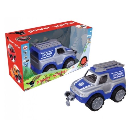 BIG Samochód Policyjny Power Worker Ciężarówka Wyciągarka