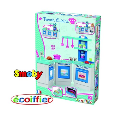 Ecoiffier DUŻA KUCHNIA Modułowa 25 akcesoria