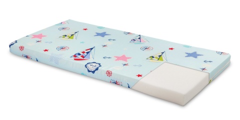Sensillo WKŁAD - MATERAC DO ŁÓŻECZKA NIEBIESKI ŻAGLÓWKI 120 X 60