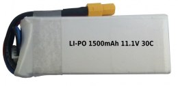 1500mAh 11.1V 30C LiPo XT60