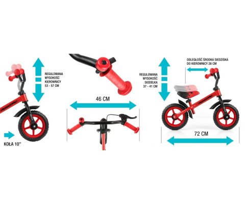 Rowerek Biegowy Dragon violet