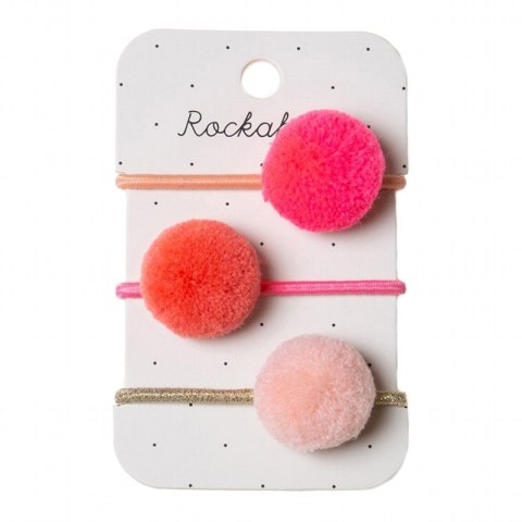 Rockahula Kids - 3 gumki do włosów Pandora Ponies Pink