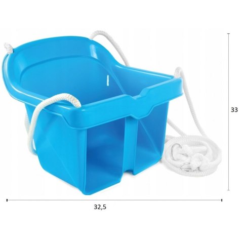 Mochtoys Huśtawka Kubełkowa Bezpieczna Czerwona